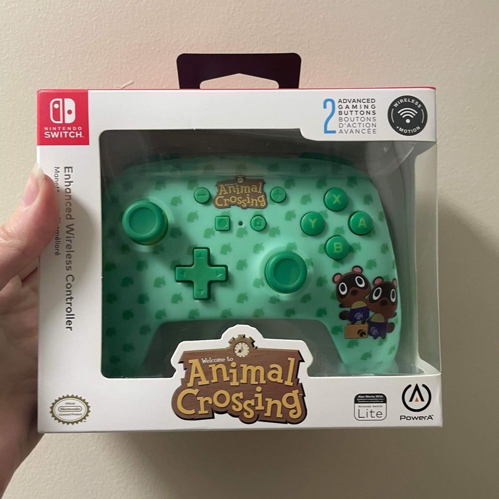 Animal Crossing Timmy and Tommy Wireless Nintendo Switch Controller Power A